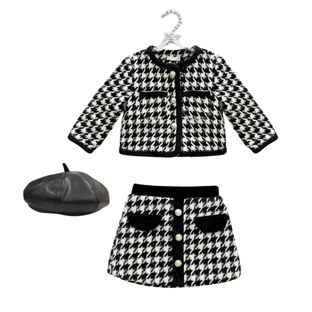 Black & White 3 Piece Skirt Set