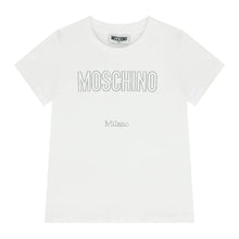 Load image into Gallery viewer, PRE ORDER - Girls White Diamante Logo T-Shirt