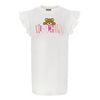Ivory Frill Sleeve Teddy Dress