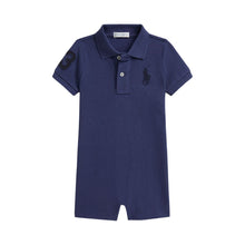 Load image into Gallery viewer, Babies Navy Big Pony Shortie