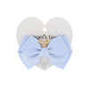 Pale Blue Crown Bow