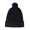 PRE ORDER - Babies Navy Cable Knit Pom Pom Hat