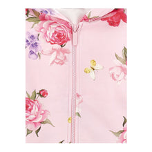 Load image into Gallery viewer, PRE ORDER - Pink Floral Zip Up Hoodie