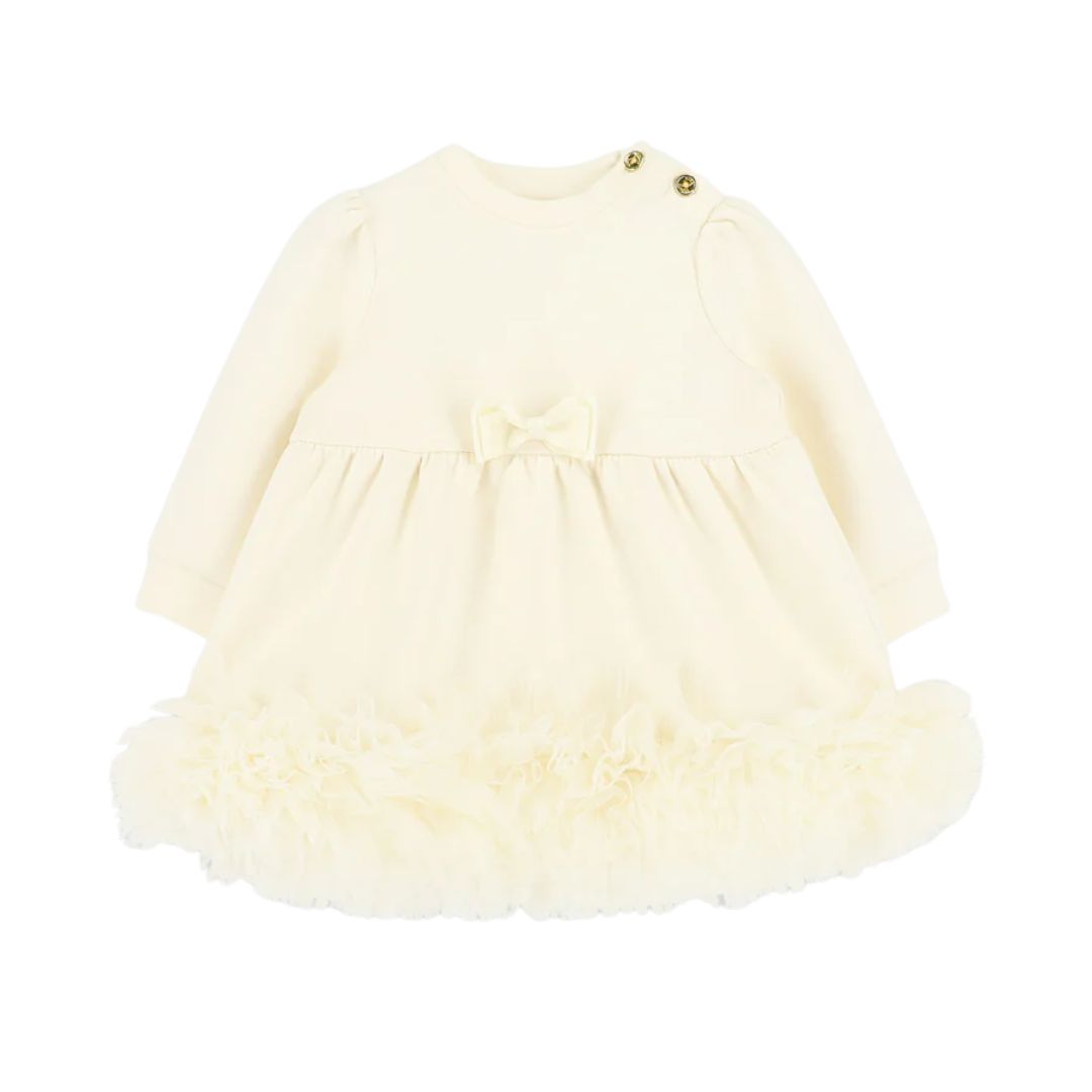 Babies Ivory Tulle Trimmed 