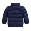 Young Boys Navy Hooded Down Jacket