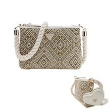 Load image into Gallery viewer, Gold, Black &amp; Cream Handbag &amp; Purse