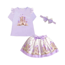 Load image into Gallery viewer, Lilac Castle Skirt Set &amp; Headband