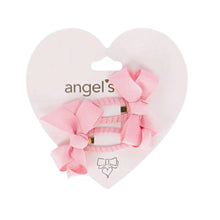 Load image into Gallery viewer, Pink Two Pack Bow Clips