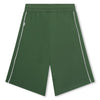 Green Embroidered Logo Shorts