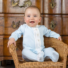 Load image into Gallery viewer, Blue Teddy Babygrow