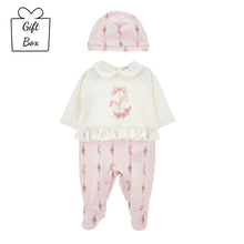 Load image into Gallery viewer, Pink Pony Babygrow &amp; Hat Set