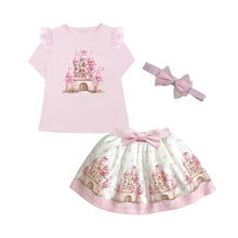 Load image into Gallery viewer, Pink Castle Skirt Set &amp; Headband