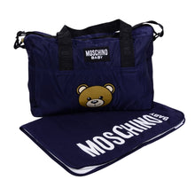 Load image into Gallery viewer, Navy Teddy Logo Changing Bag &amp; Mat