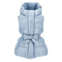 Load image into Gallery viewer, Blue Puffer Bow Gilet