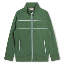 Load image into Gallery viewer, Green Embroidered Logo Zip Up