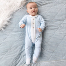 Load image into Gallery viewer, Blue Teddy Babygrow