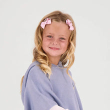 Load image into Gallery viewer, Pink Two Pack Bow Clips