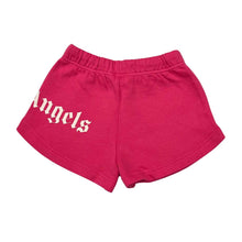 Load image into Gallery viewer, Pink Curved Logo Sweat Top &amp; Shorts Set