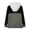 Khaki Colour Block Hoodie