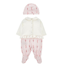 Load image into Gallery viewer, Pink Pony Babygrow &amp; Hat Set