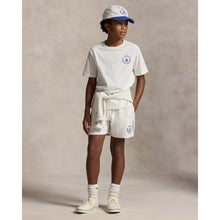 Load image into Gallery viewer, White Sailboat Logo Sweat Shorts