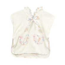 Load image into Gallery viewer, White Towelling Seashells Poncho