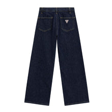 Load image into Gallery viewer, Dark Blue Wide Leg Jeans