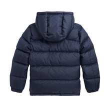 Load image into Gallery viewer, PRE ORDER - Boys Navy Hooded Down Jacket