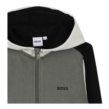 Load image into Gallery viewer, Khaki Colour Block Hoodie