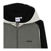 Khaki Colour Block Hoodie