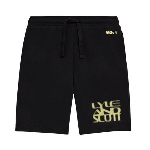 Black Blur Graphic Shorts