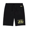 Black Blur Graphic Shorts