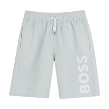 Load image into Gallery viewer, Pale Green Logo Swim Shorts