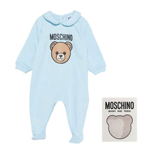 Load image into Gallery viewer, Pale Blue Toy Teddy Babygrow