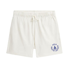 Load image into Gallery viewer, White Sailboat Logo Sweat Shorts