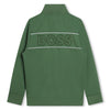 Green Embroidered Logo Zip Up