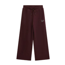 Load image into Gallery viewer, Maroon Wide Leg Sweat Pants