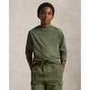 Olive Green Long Sleeve Top