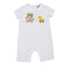 Ivory Bear With Toy Romper