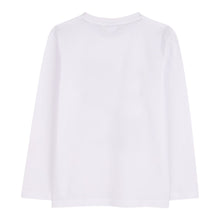 Load image into Gallery viewer, White Patterned Long Sleeve T-Shirt
