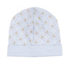 Pale Blue Teddy Print Hat