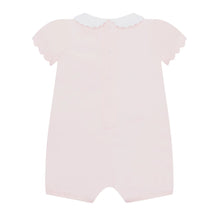 Load image into Gallery viewer, Pink Floral Embroidered Romper