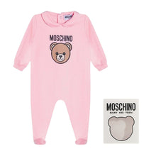 Load image into Gallery viewer, Pale Pink Toy Teddy Babygrow