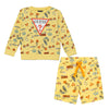 Yellow Palm Print Sweat Top & Shorts