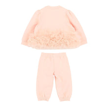 Load image into Gallery viewer, Babies Pink Tulle Trim &quot;Deonne&quot; Tracksuit