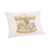 Pink Carousel Satin Cushion