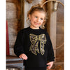 Black & Gold Metallic Legging Set