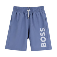 Load image into Gallery viewer, PRE ORDER - Blue Logo Swim Shorts