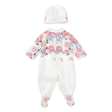 Load image into Gallery viewer, PRE ORDER - White Roses Babygrow &amp; Hat