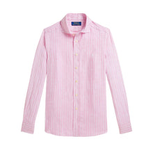 Load image into Gallery viewer, Pink Striped Linen Shirt